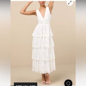 Lulus lace tiered dress